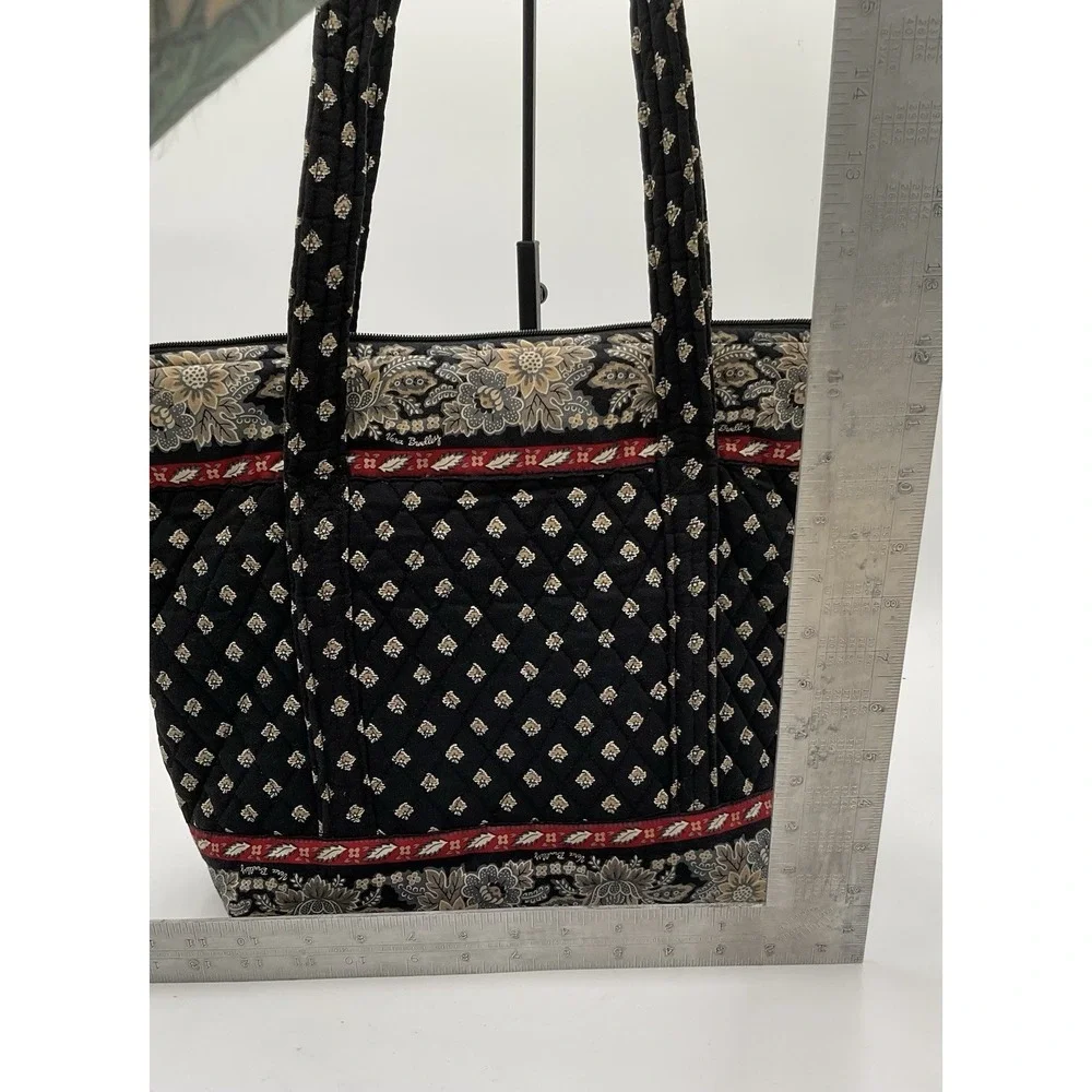 Vera Bradley Black And Paisley Vintage Purse Clutch And Matching Wallet Set